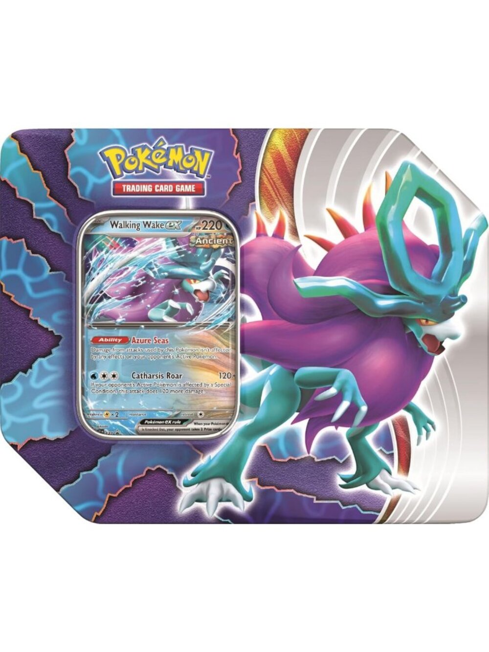 Paradox Clash TIN: Iron Leaves EX & Walking Wake EX - Rare Pokemon TCG